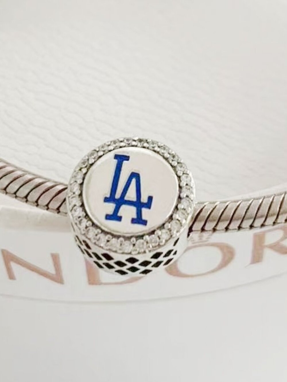 Pandora Los Angeles Dodgers Charm Color Ground Charm
